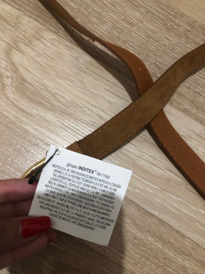 Zara Kahverengi Süet Kadın Kemer - Görsel 5