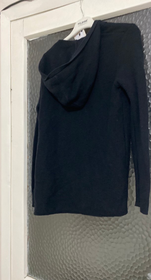 Siyah Erkek Çocuk Örgü Yün Hırka - Görsel 5