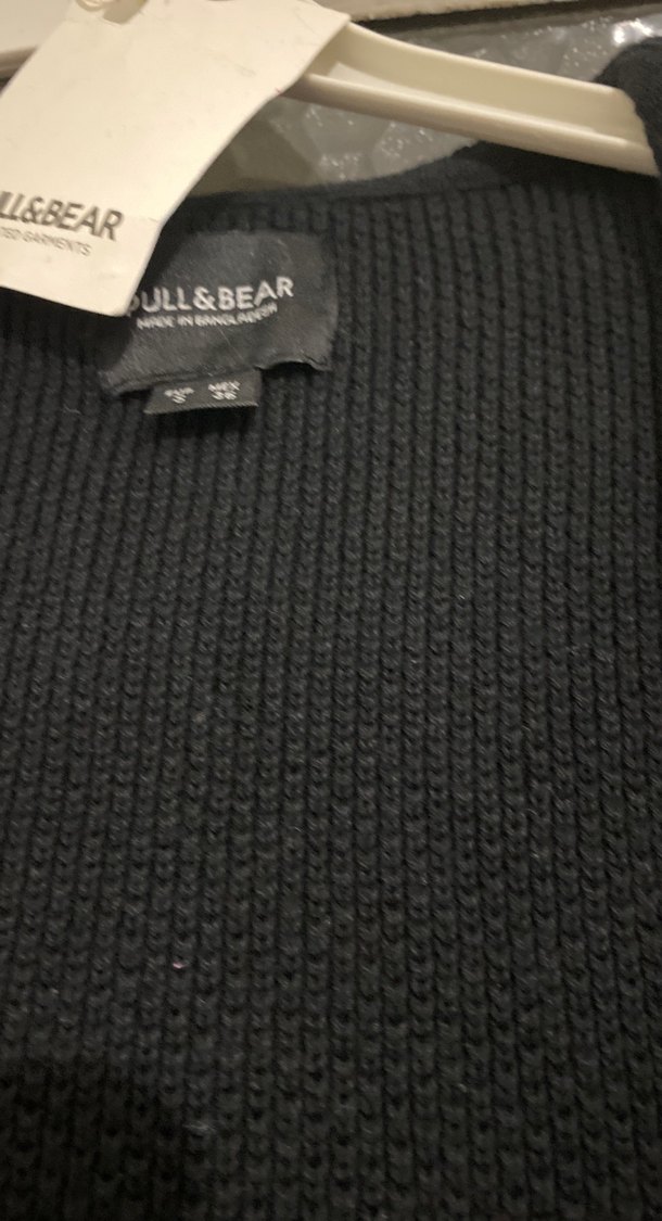 Siyah Erkek Çocuk Örgü Yün Hırka - Görsel 2