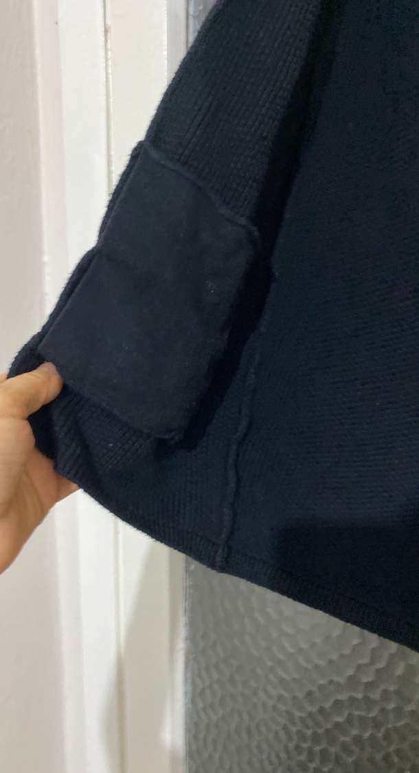 Siyah Erkek Çocuk Örgü Yün Hırka - Görsel 4