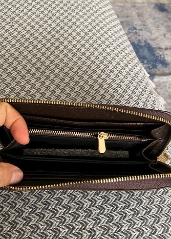 Louis Vuitton Kahverengi Deri Bohem Nakışlı Kadın Cüzdanı