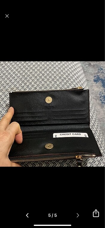  Beden siyah Renk Kadın cüzdanı