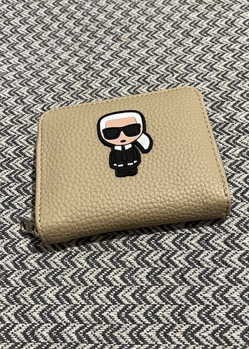 Karl Lagerfeld Bej Kapitone Cuzdan