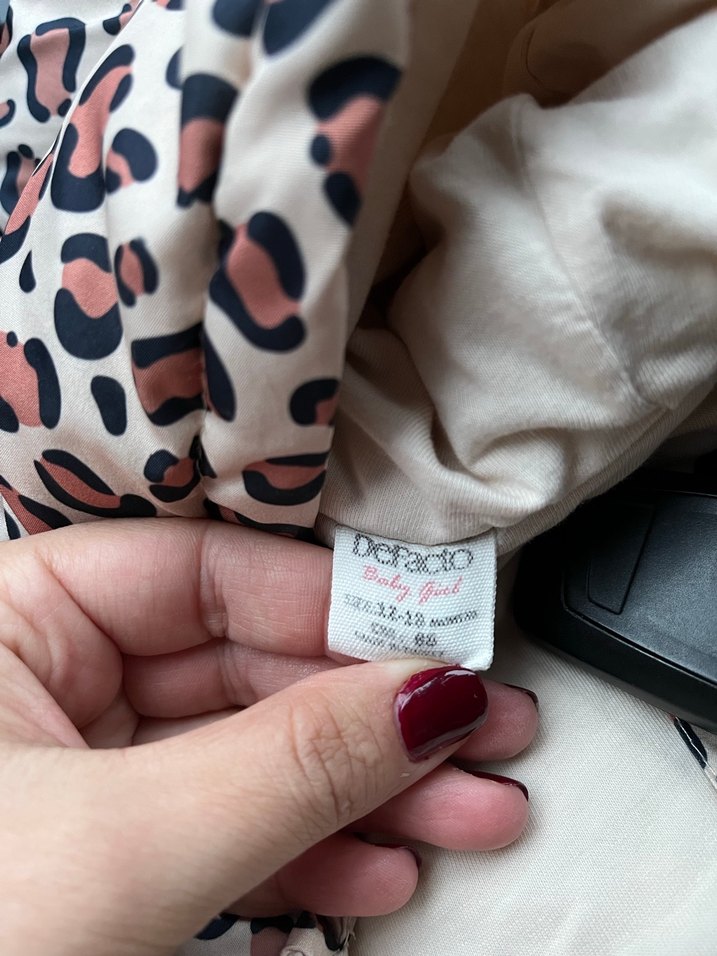 Kahverengi Leopar Desenli Kürklü Bebek Tulumu - Görsel 3