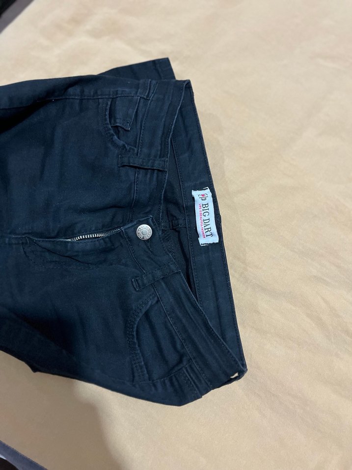 Siyah Regular Fit Kadın Kot Pantolon - Görsel 2