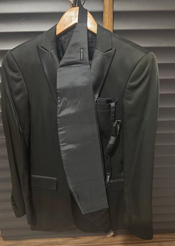 DS Damat-Düğmeli Siyah Erkek Takım Elbise - Görsel 3