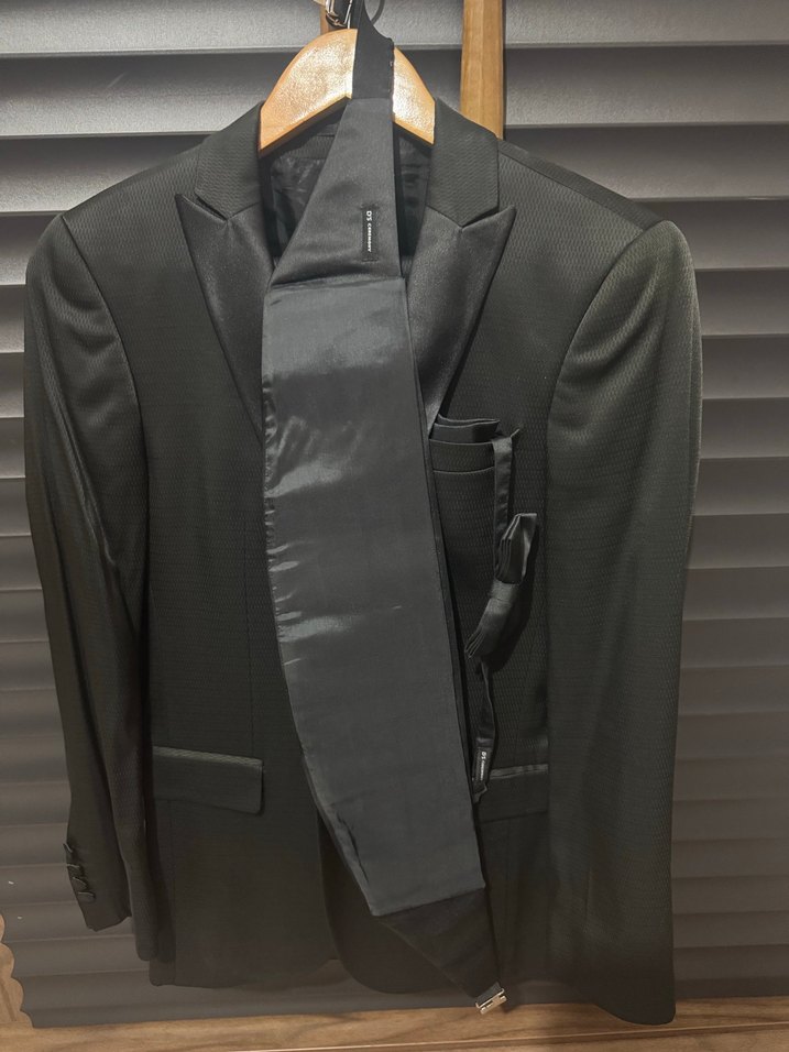 DS Damat-Düğmeli Siyah Erkek Takım Elbise - Görsel 4