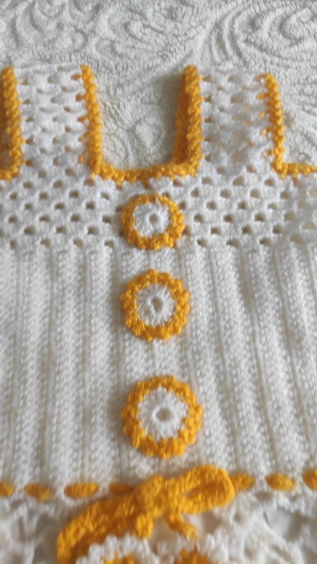 Sarı Nakışlı Bohem Kız Elbisesi - Görsel 3