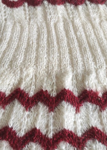 Kız Çocuk Örgü Kolsuz Bohem Elbise - Görsel 2