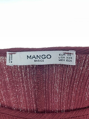 xs Beden bordo Renk Mango Bluz %70 İndirimli.