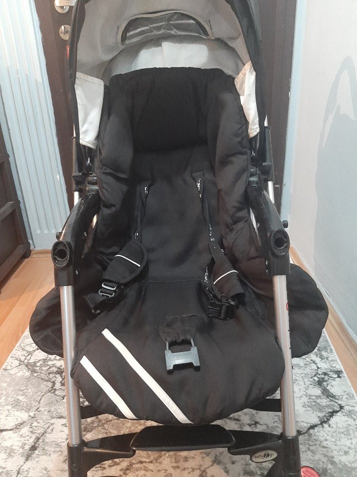 Koyu Siyah Bebek Arabası - Görsel 4