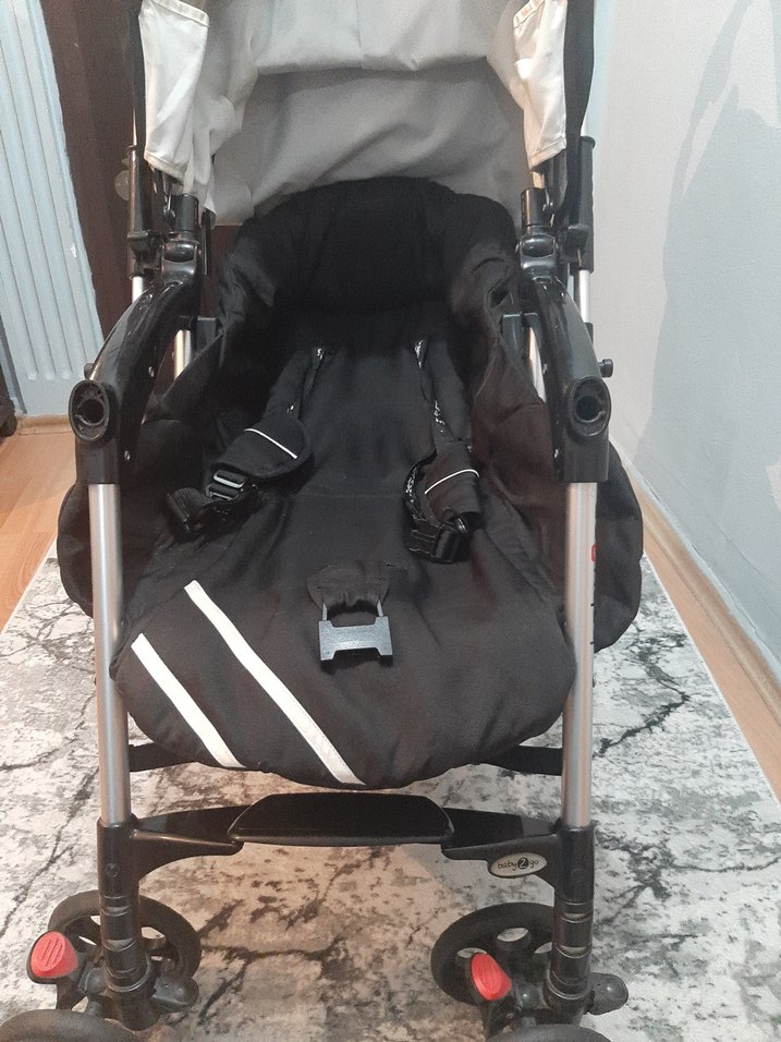 Koyu Siyah Bebek Arabası - Görsel 5