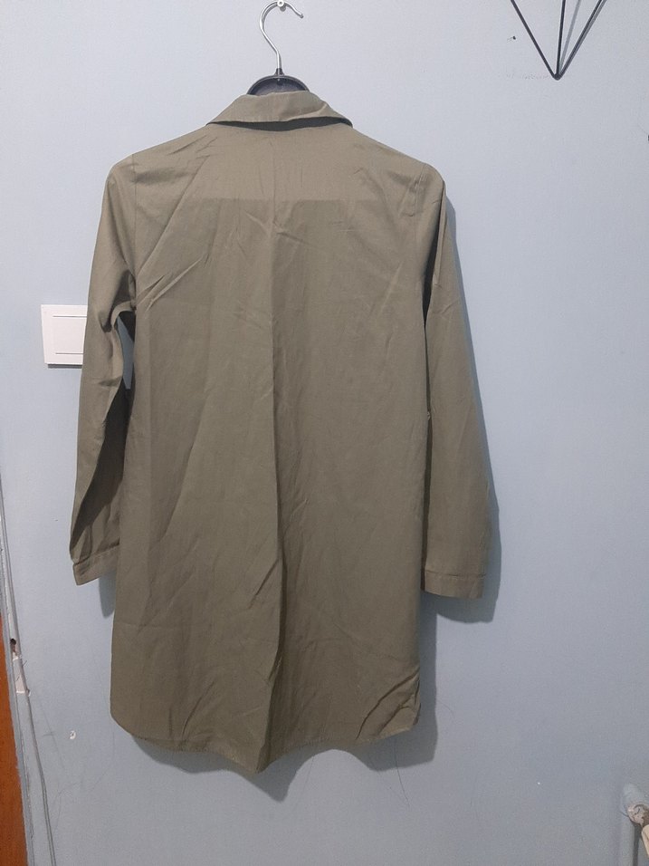 Düğmeli  Kısa Kadın Pantolon - Görsel 4