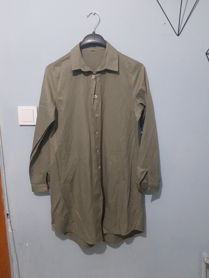 Düğmeli  Kısa Kadın Pantolon - Görsel 3