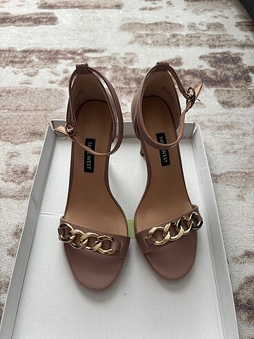 36 Beden pembe Renk Nine west pudra topuklu
