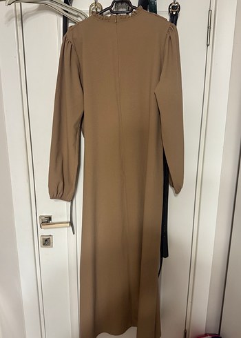 Trendyol & Milla Camel Renk Kemerli Uzun Kollu Kadın Elbise