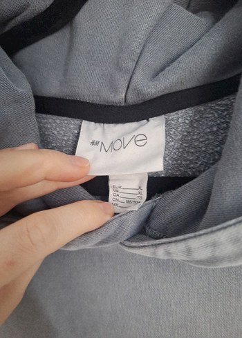 Gri Kolsuz Kapüşonlu Sweatshirt - Görsel 3