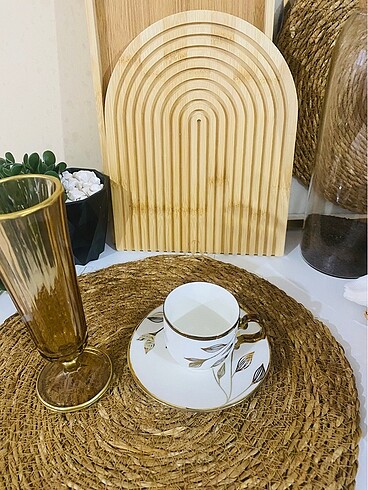  Beden Kahve fincanı ve kahve yanı bardağı ikili seti