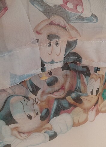 Beden Mickey mouse tül perde