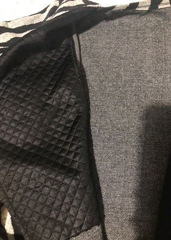 Gri Zebra Desenli Uzun Kollu Kadın hırka - Görsel 4