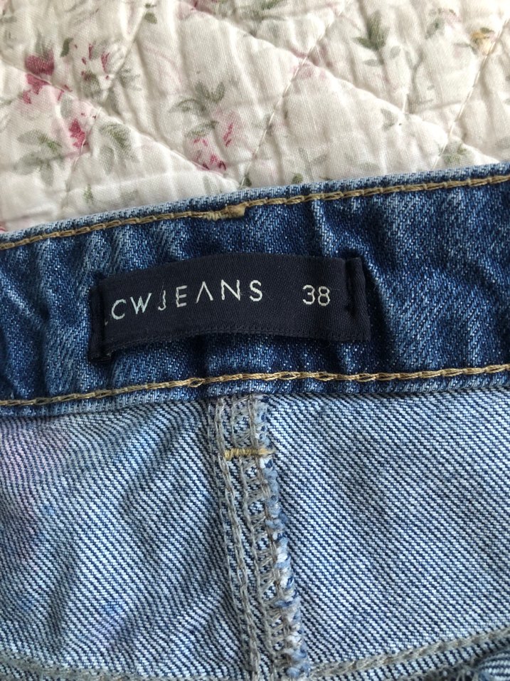 Düğmeli Mavi Kadın Denim Midi Etek - Görsel 5