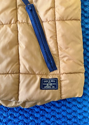 Zara Zara Erkek Çocuk Kapüşonlu Sarı Yelek