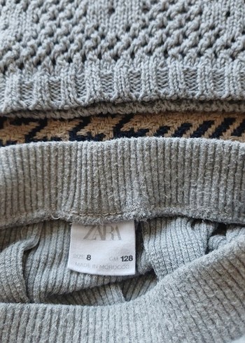Zara Gri Örgü Kız Etek ve suveter