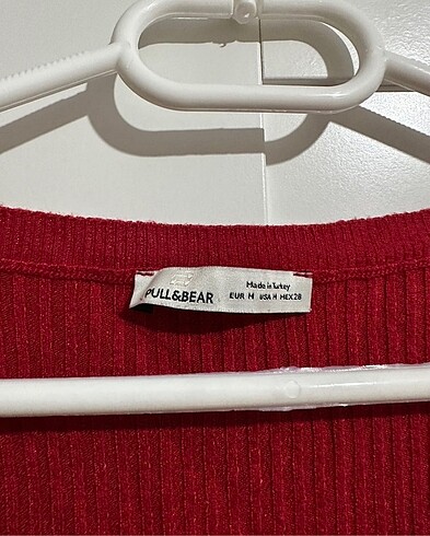 m Beden pull&bear triko crop kazak