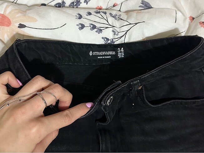 xs Beden stradivarius denim kot etek