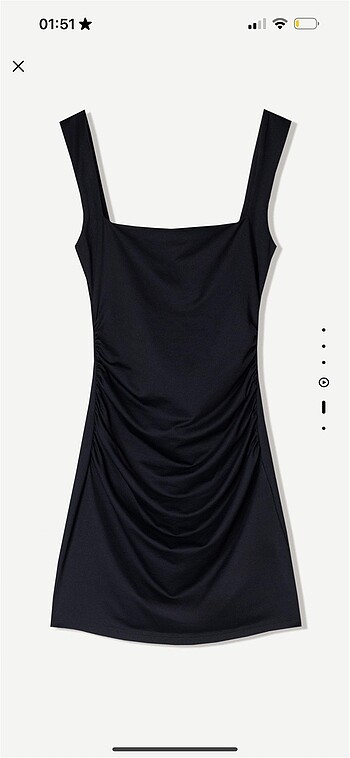 s Beden bershka mini siyah elbise
