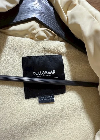 Düğmeli Beyaz Kadın Kışlık Mont - Görsel 2