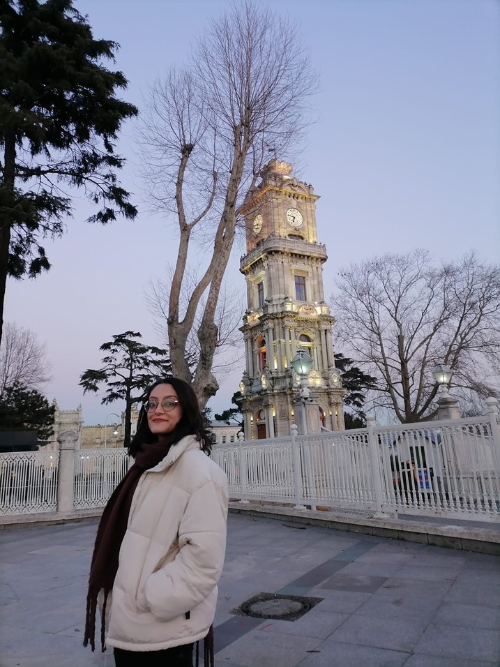 Düğmeli Beyaz Kadın Kışlık Mont - Görsel 3