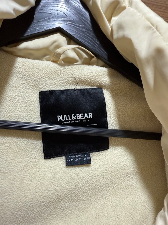 Düğmeli Beyaz Kadın Kışlık Mont - Görsel 2