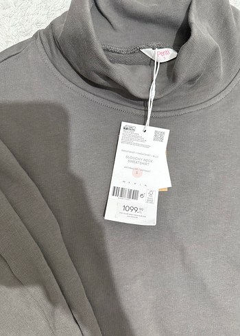 Gri Kadın Salaş Sweatshirt Eşofman Takım - Görsel 7