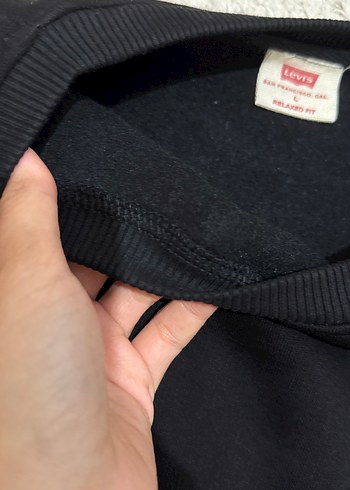 Siyah Oversize Erkek Sweatshirt - Görsel 6