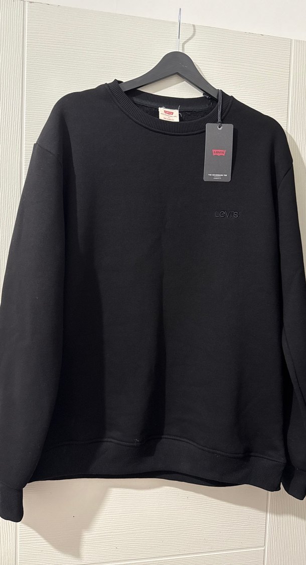 Siyah Oversize Erkek Sweatshirt - Görsel 5