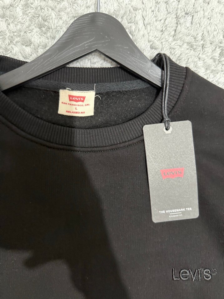 Siyah Oversize Erkek Sweatshirt - Görsel 3