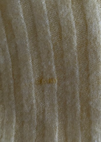 Sarı Düğmeli Pamuklu Kadın Kazak - Görsel 6