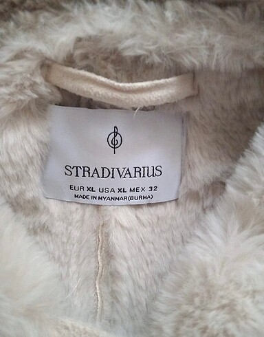 xl Beden camel Renk Stradivarius Peluş Kürk Ceket