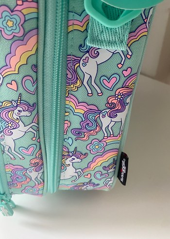 Unicorn Desenli Pastel Renkli Çocuk beslenme Çantası - Görsel 3