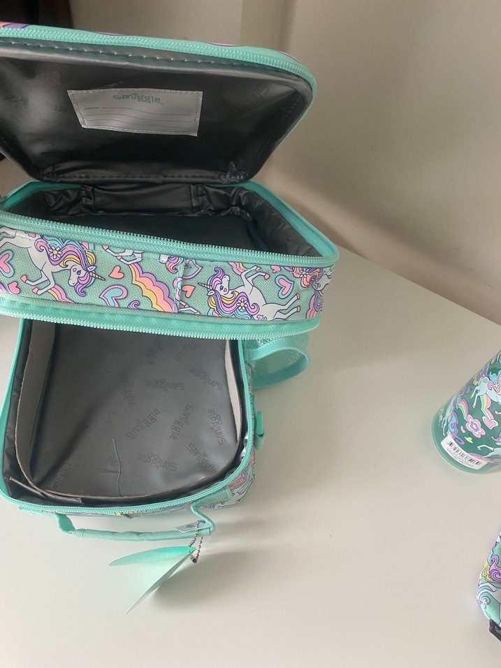 Unicorn Desenli Pastel Renkli Çocuk beslenme Çantası - Görsel 5