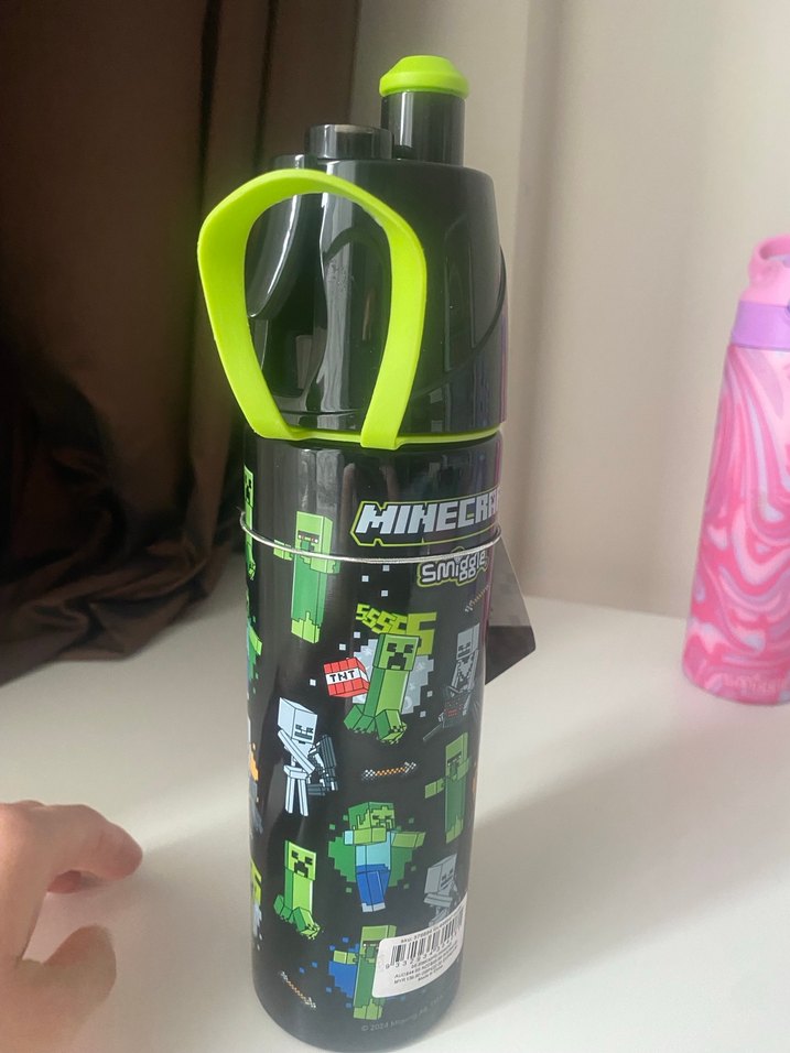 Minecraft Desenli Siyah Çocuk Termosu - Görsel 5