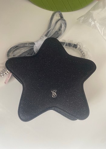 Yıldız Desenli Siyah Gece Çantası - Görsel 3