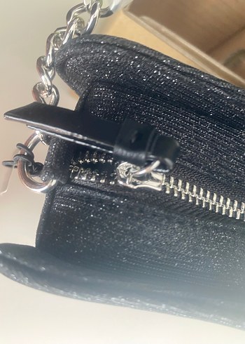 Yıldız Desenli Siyah Gece Çantası - Görsel 5