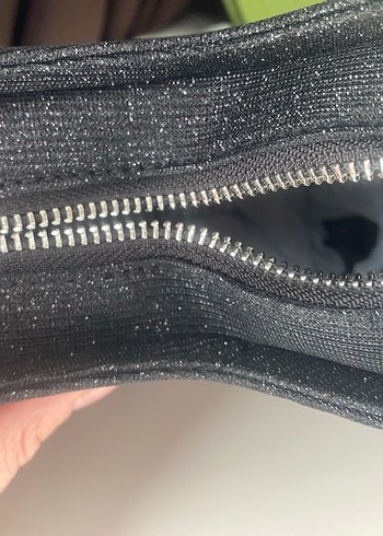 Yıldız Desenli Siyah Gece Çantası - Görsel 6