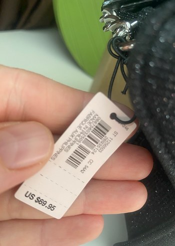 Yıldız Desenli Siyah Gece Çantası - Görsel 4