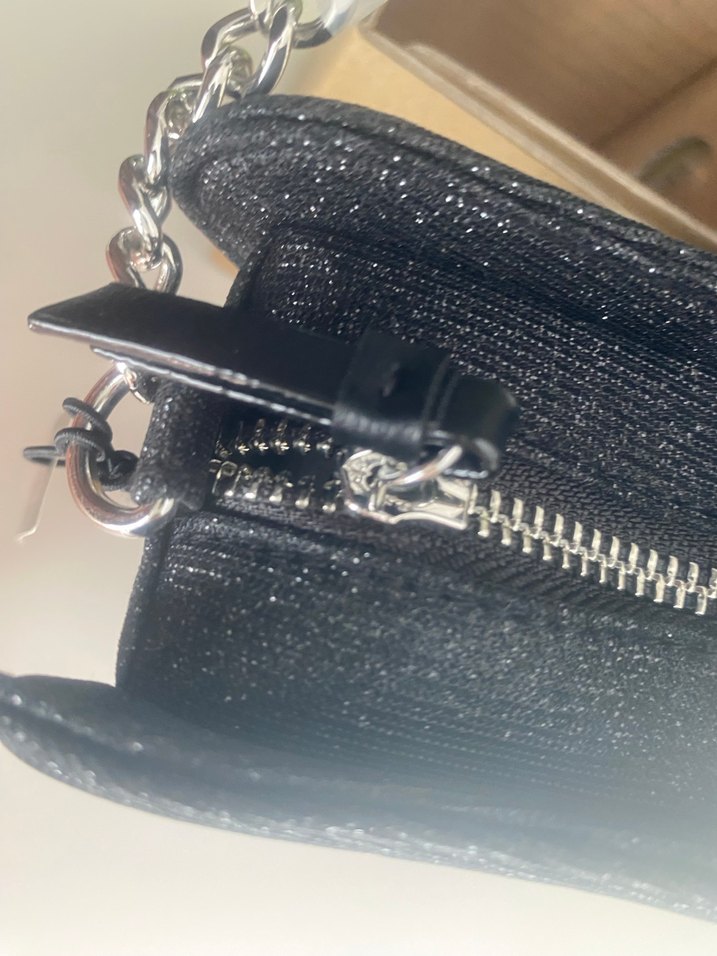 Yıldız Desenli Siyah Gece Çantası - Görsel 5