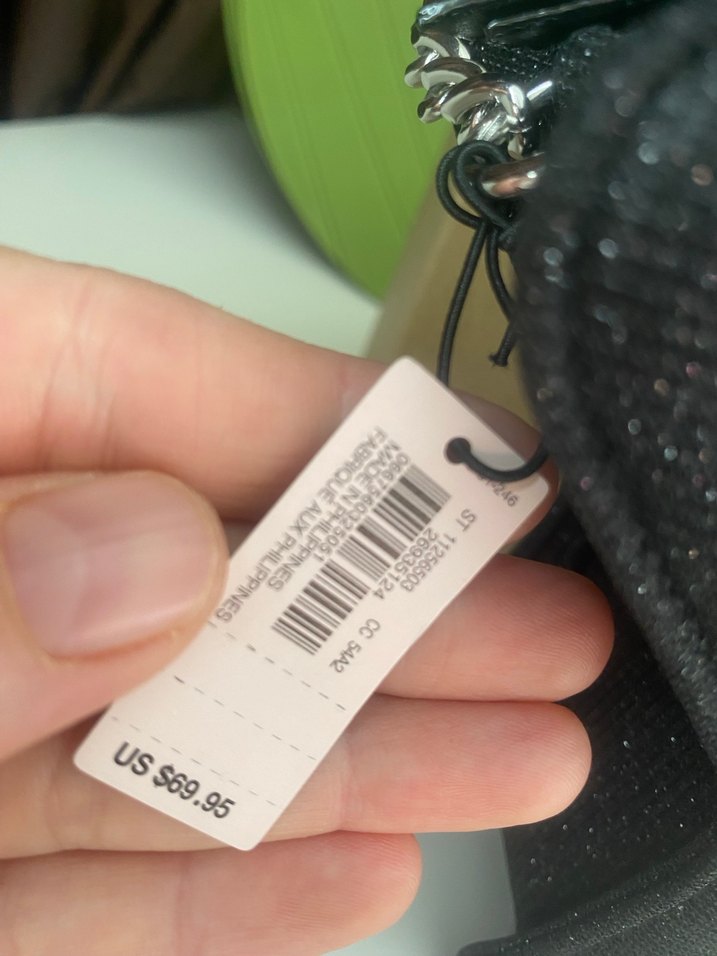 Yıldız Desenli Siyah Gece Çantası - Görsel 4