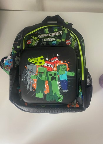 SMIGGLE 
Minecraft Temalı Çok Bölmeli Çocuk Sırt Çantası - Görsel 3