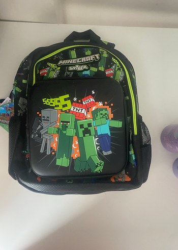 SMIGGLE 
Minecraft Temalı Çok Bölmeli Çocuk Sırt Çantası - Görsel 7
